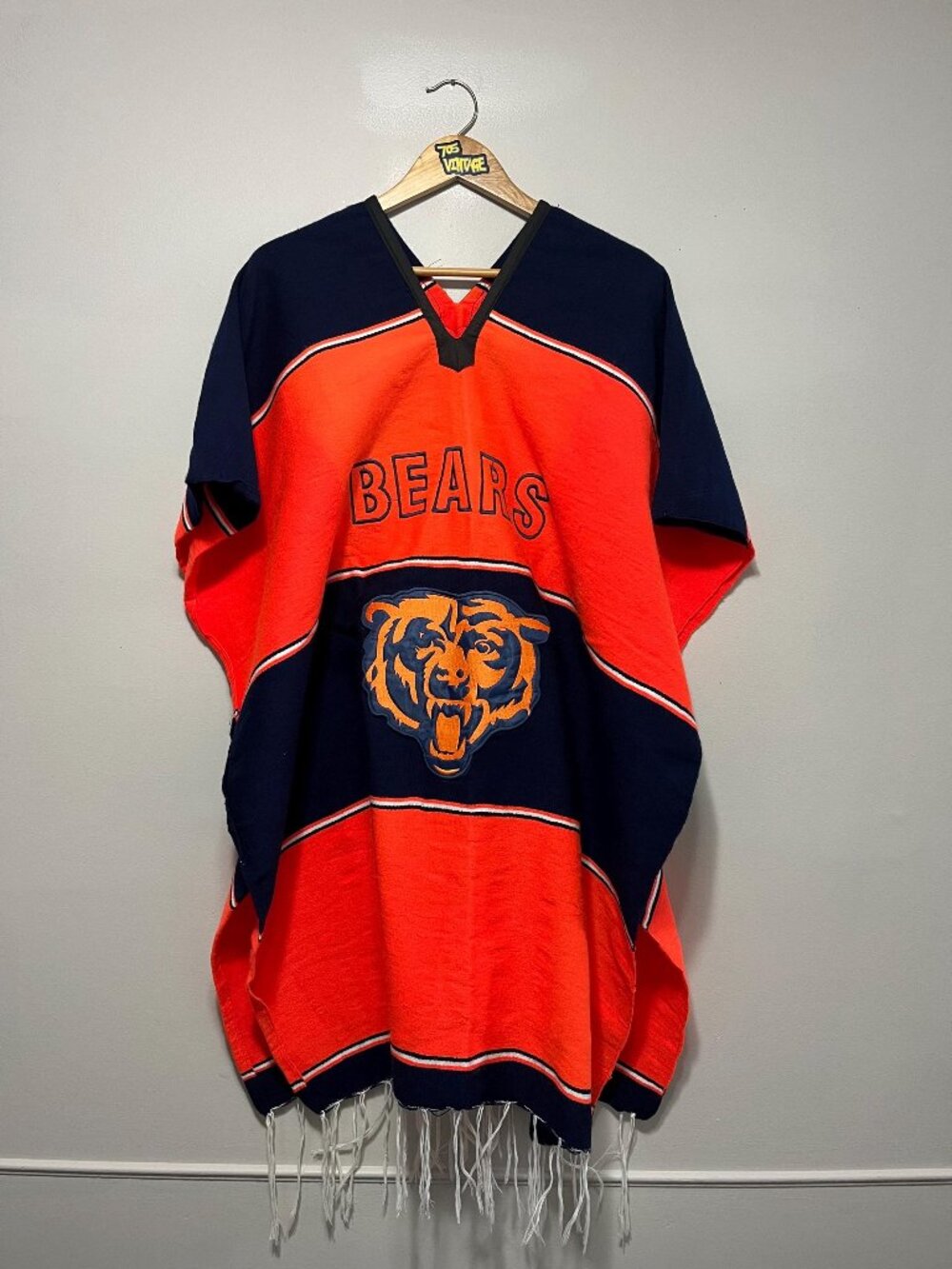 Vintage Chicago Bears NFL Poncho
